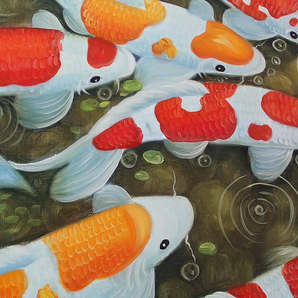 鯉の絵 5 (90X45CM) 이미지 5