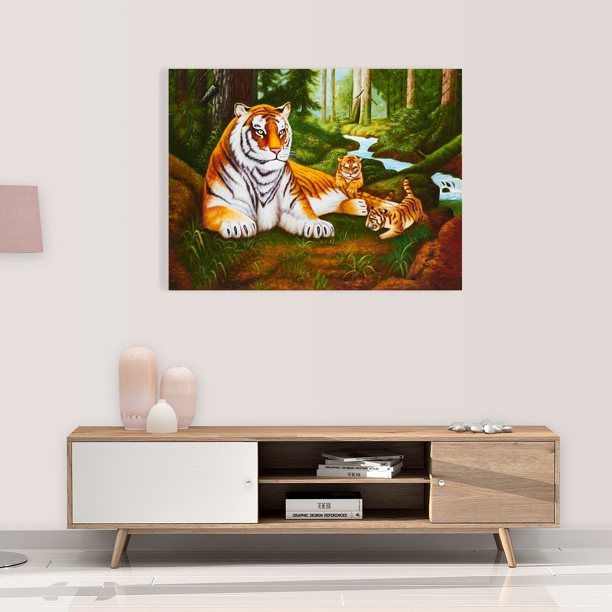 虎の絵 5 (80X60CM) 이미지 8