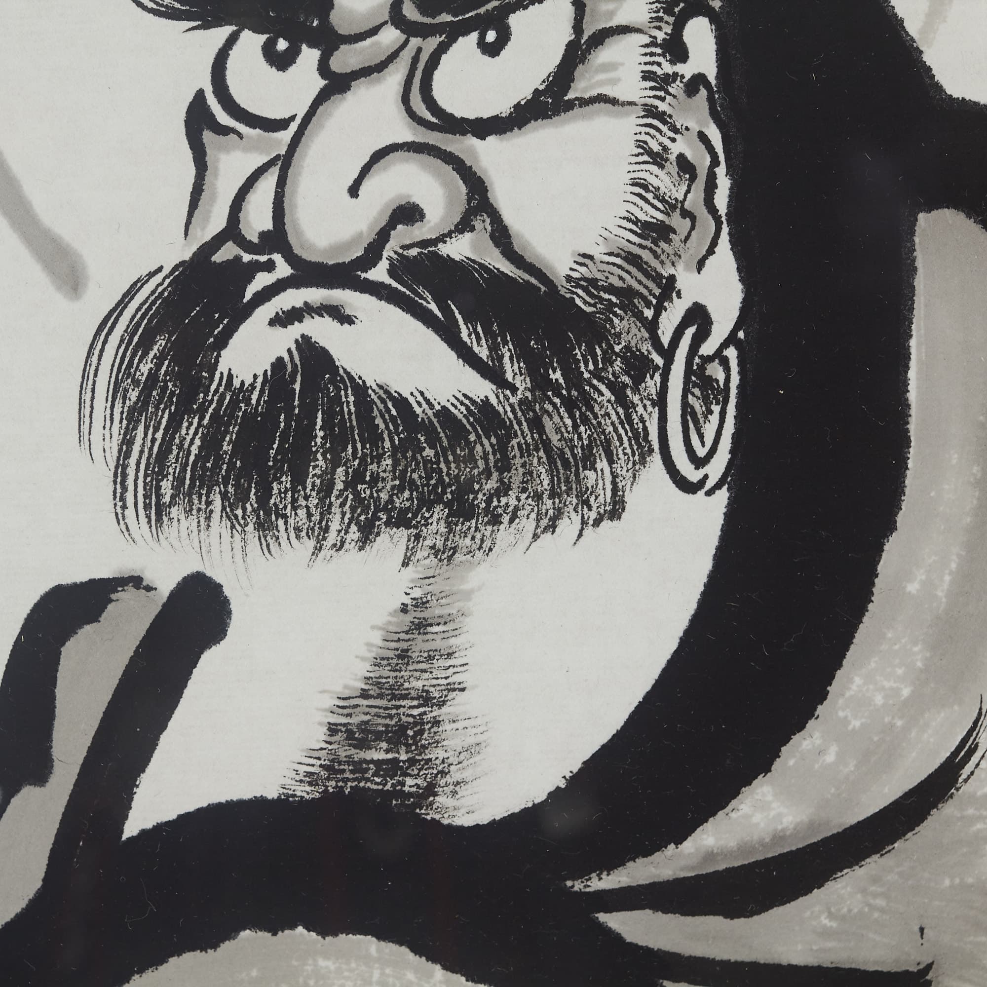 だるま (達磨図) 一切唯心造 (48X39CM) 이미지 3