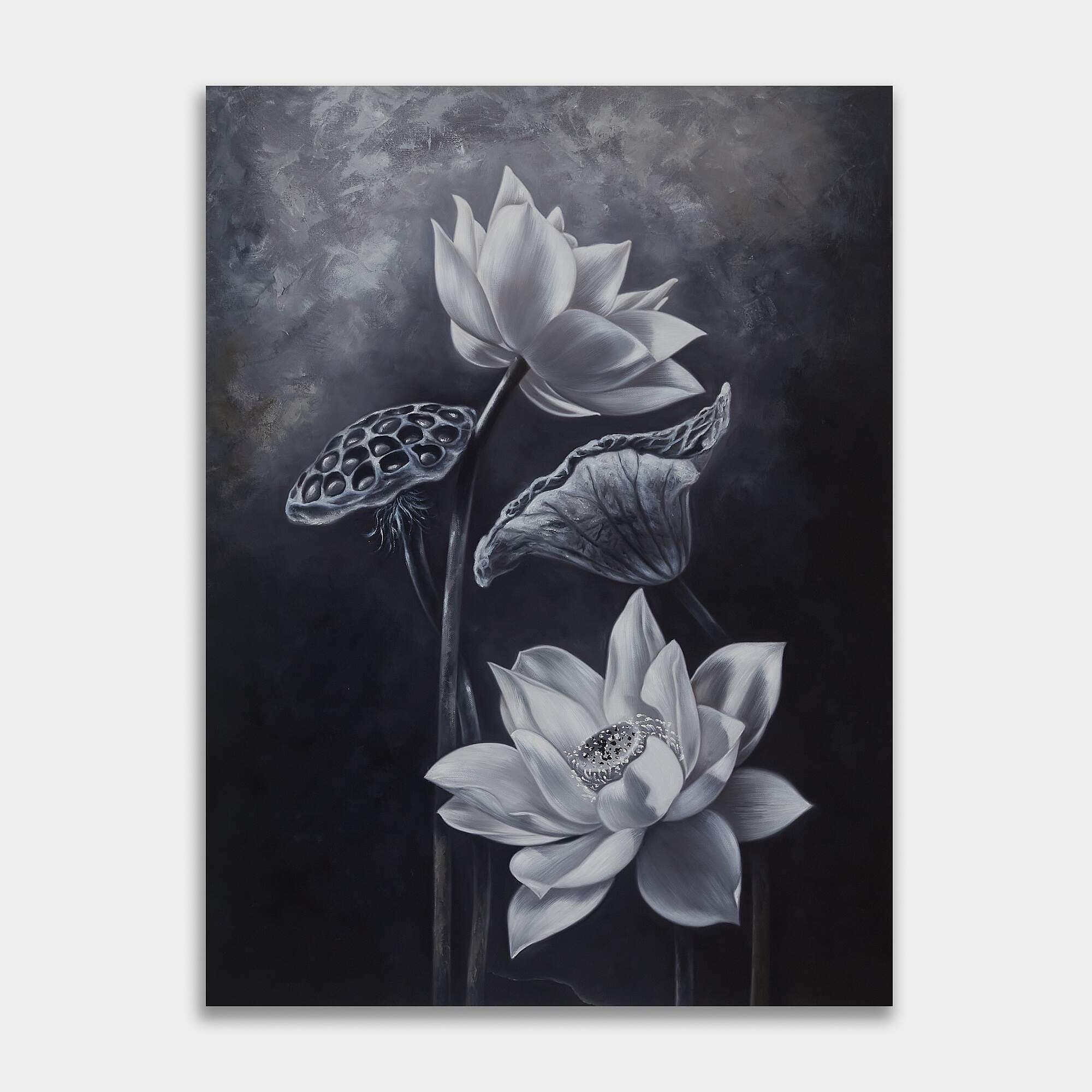 蓮の絵画 3 (60X80) 그림