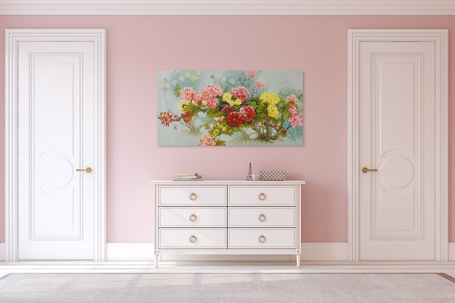 牡丹の絵 12 (125X65CM) 이미지 5