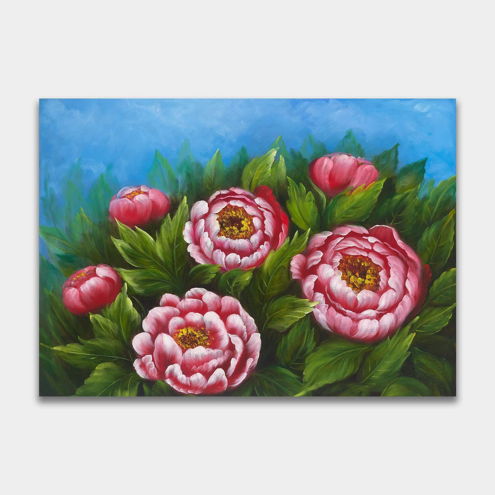牡丹の絵 8 (70X50CM) 그림
