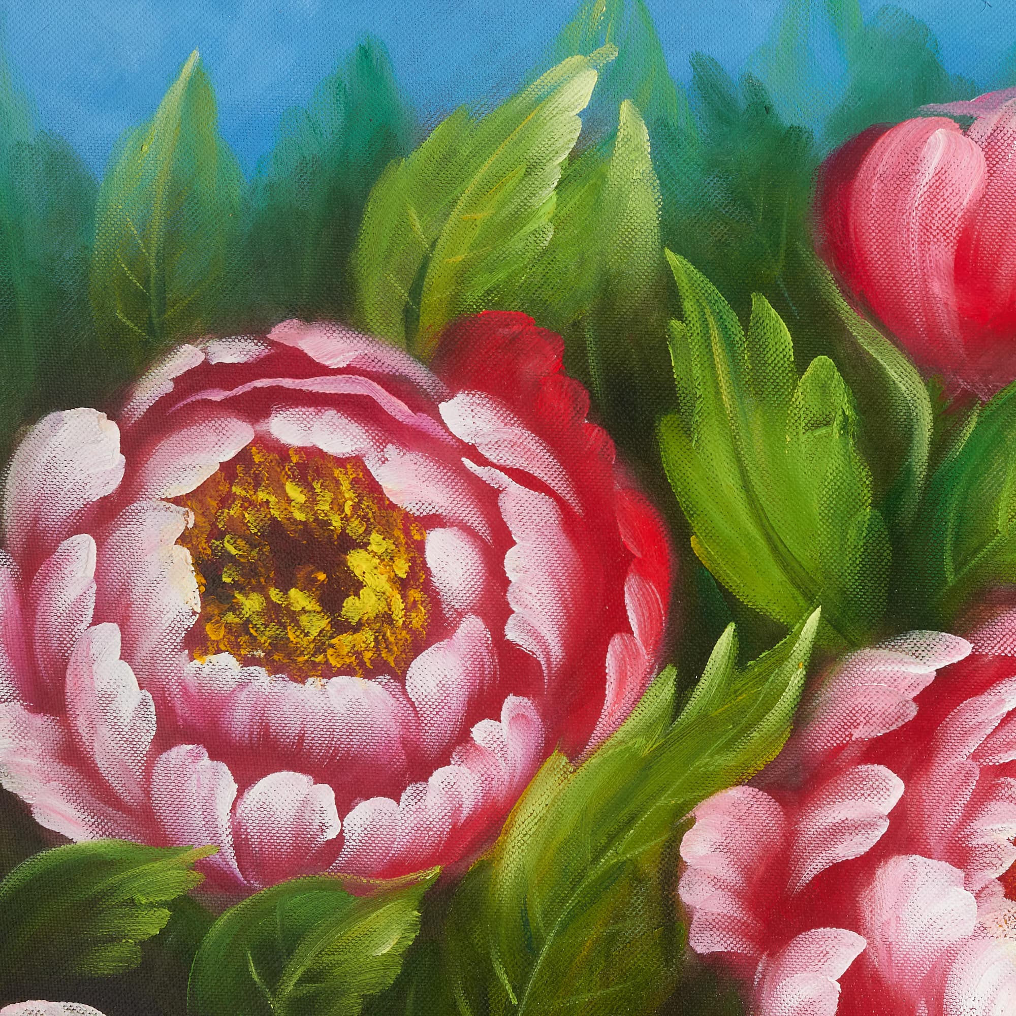 牡丹の絵 8 (70X50CM) 이미지 4