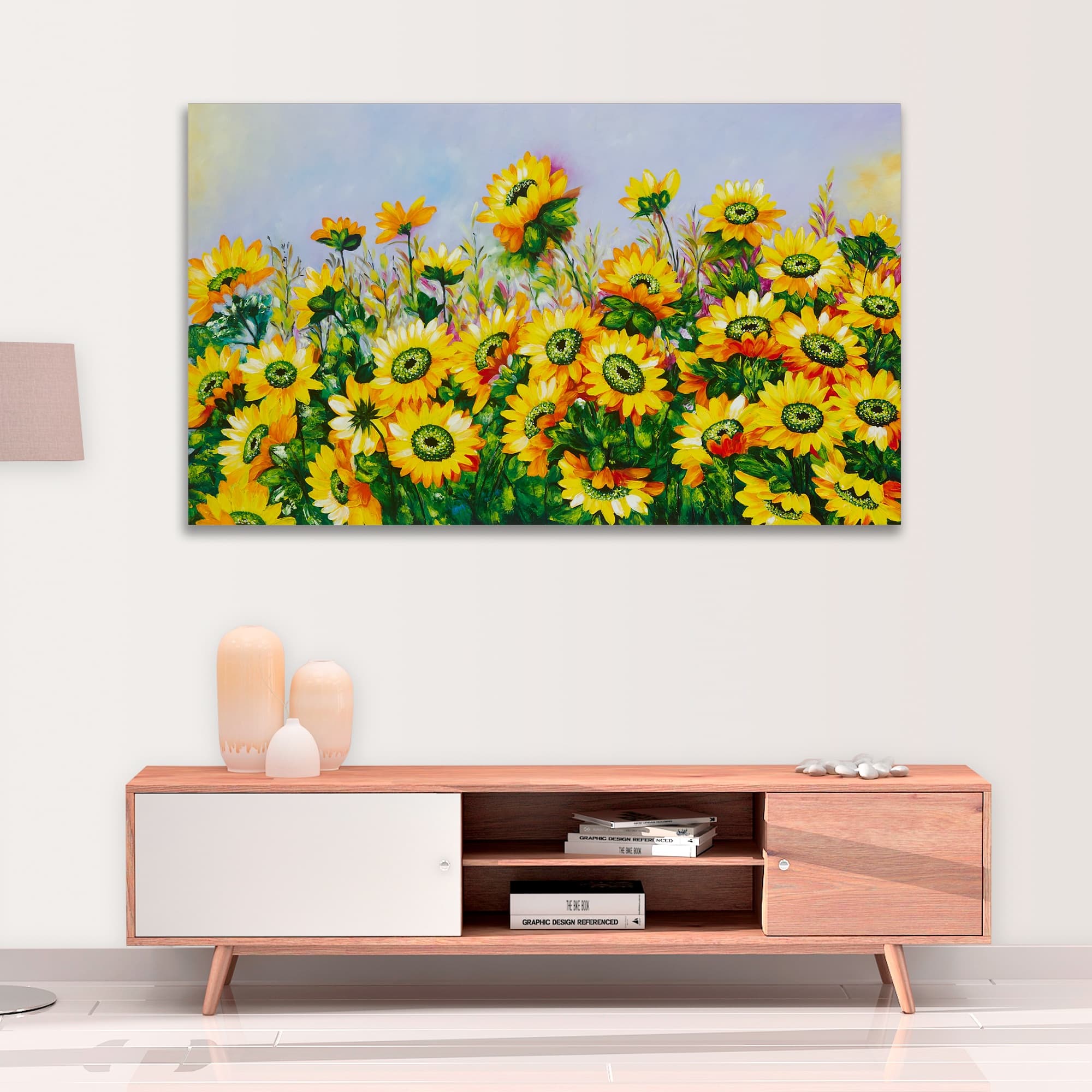 ひまわりの絵 7 (110X65CM) 이미지 8