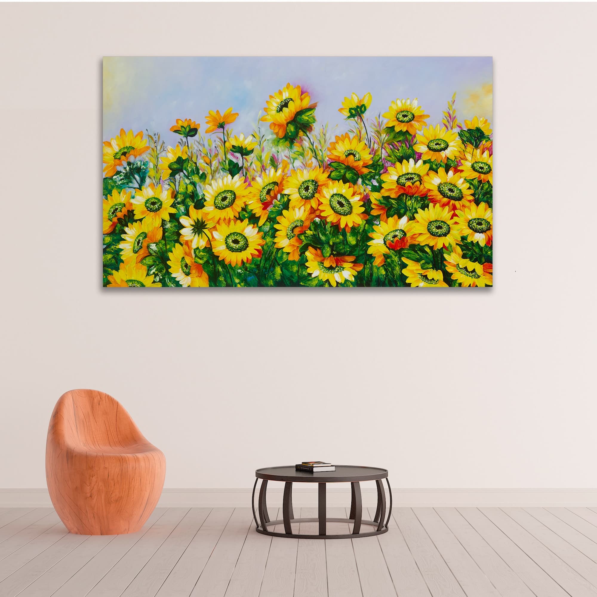 ひまわりの絵 7 (110X65CM) 이미지 9