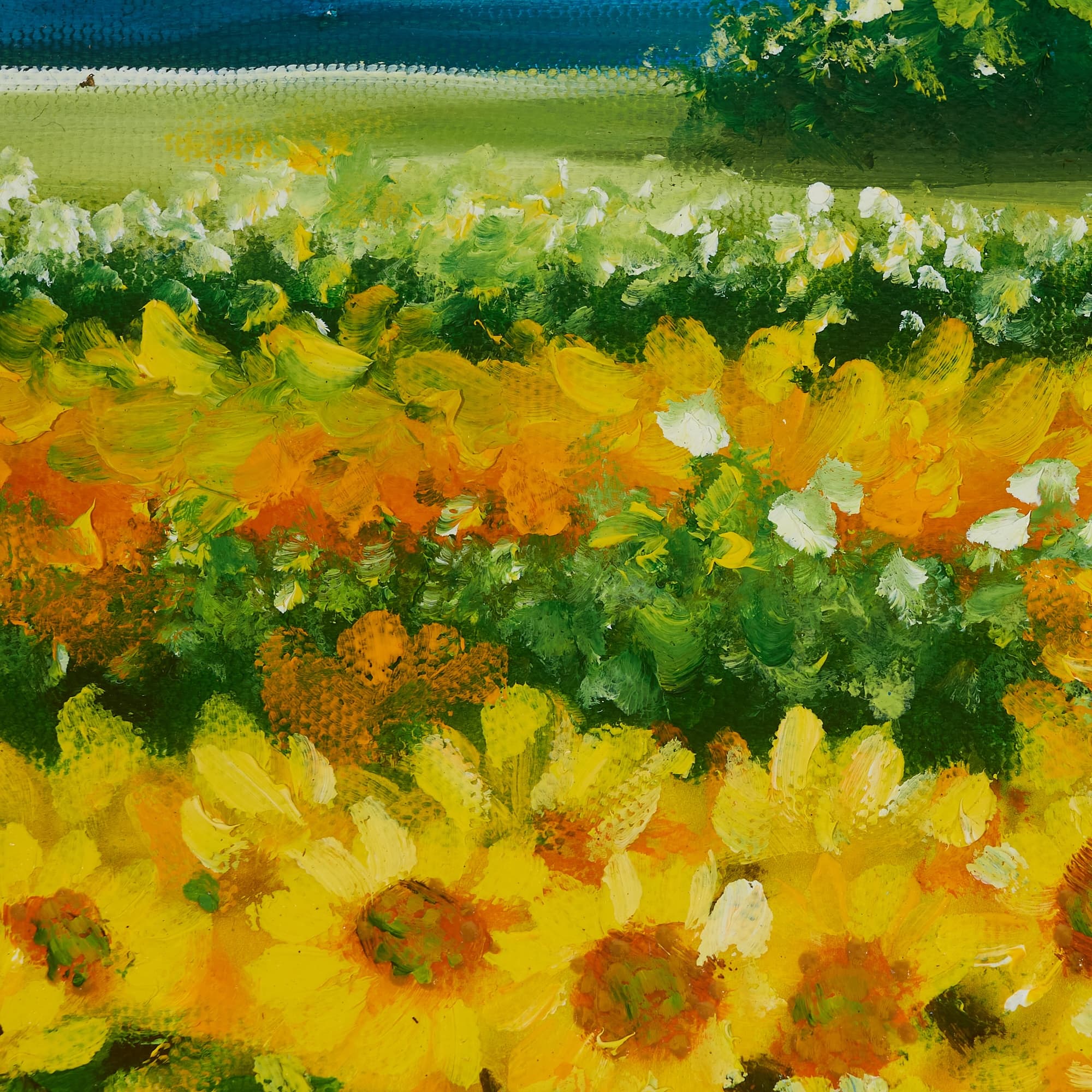 富士山とひまわり畑 2 (120X60CM) 이미지 4