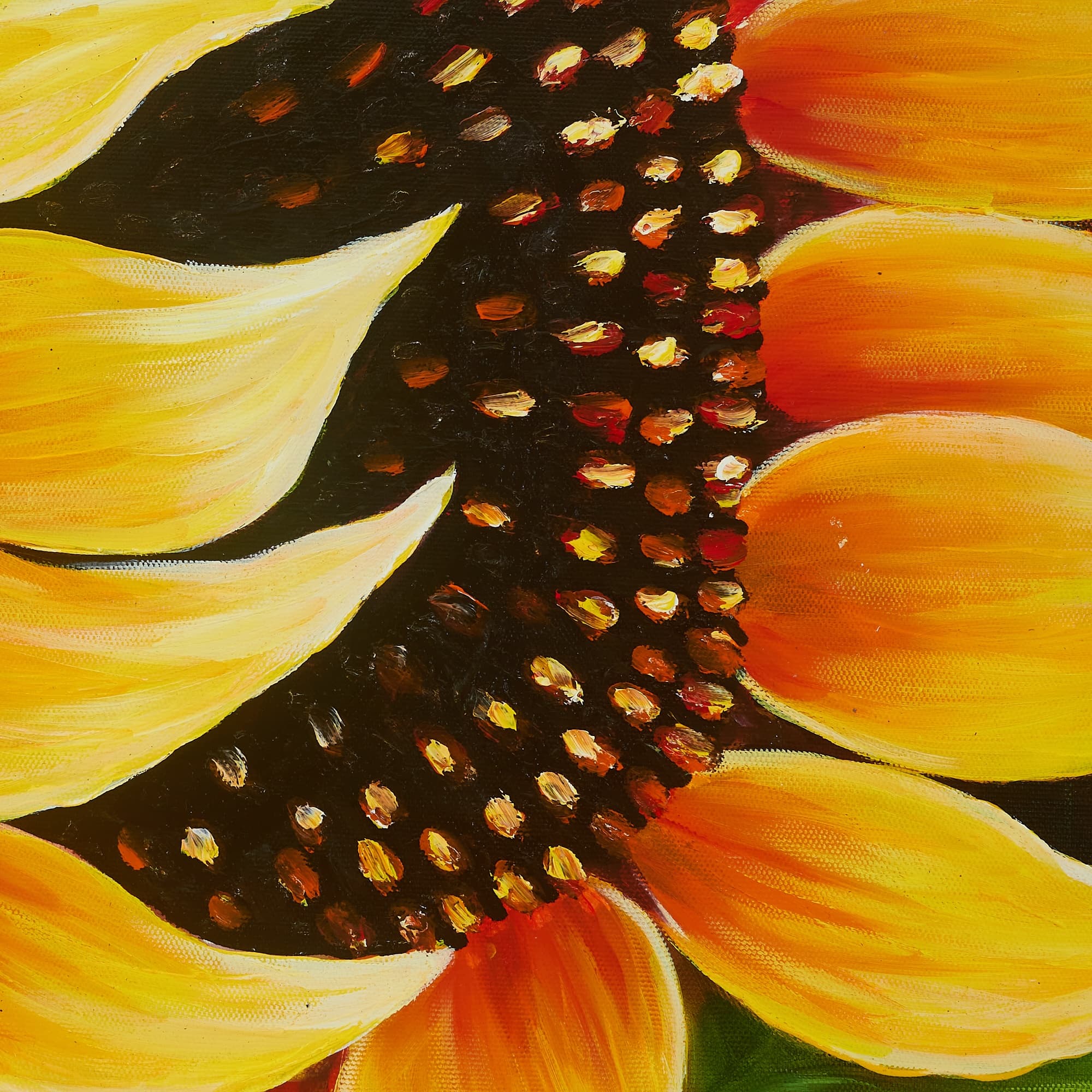ひまわりの絵 8 (70X50CM) 이미지 5