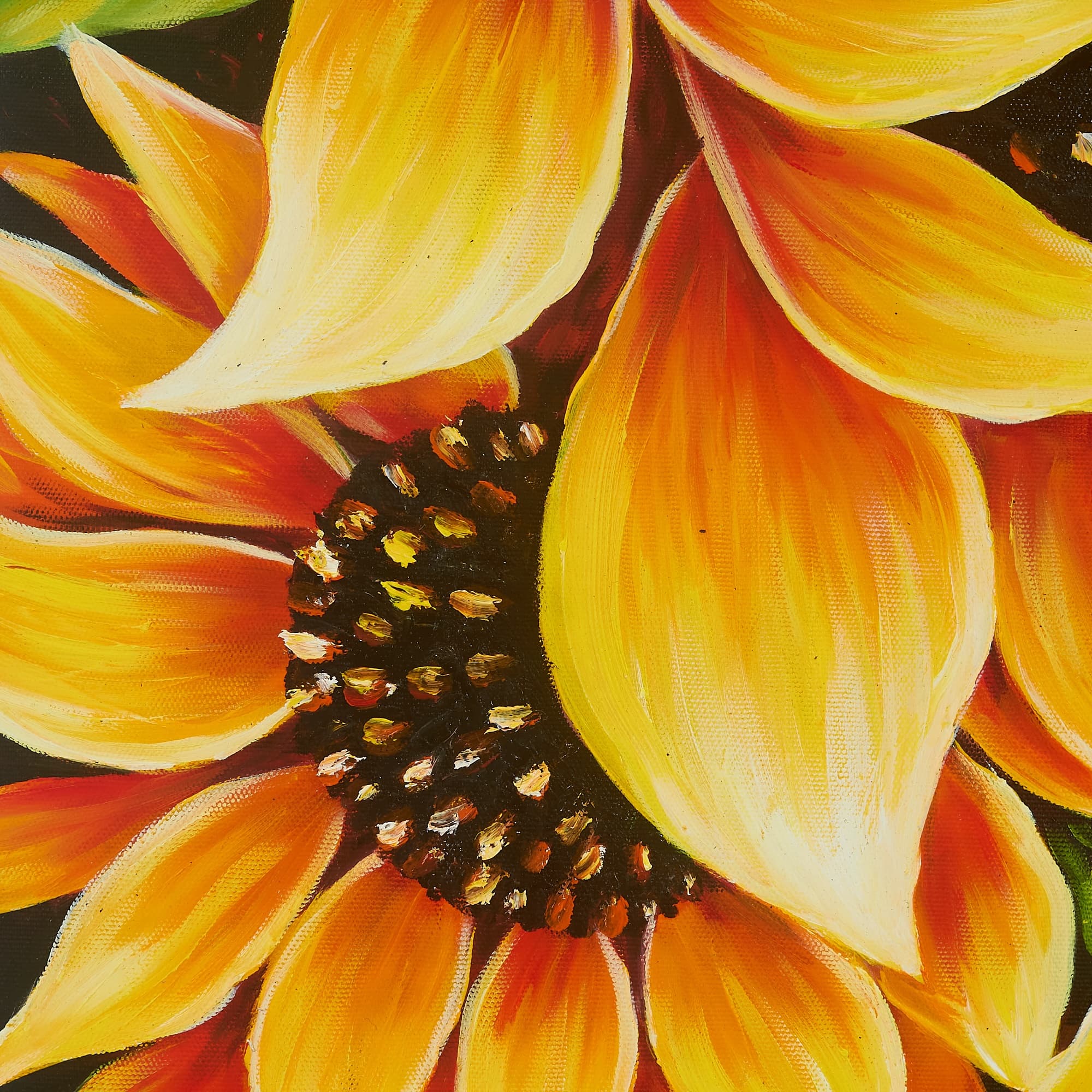 ひまわりの絵 8 (70X50CM) 이미지 3
