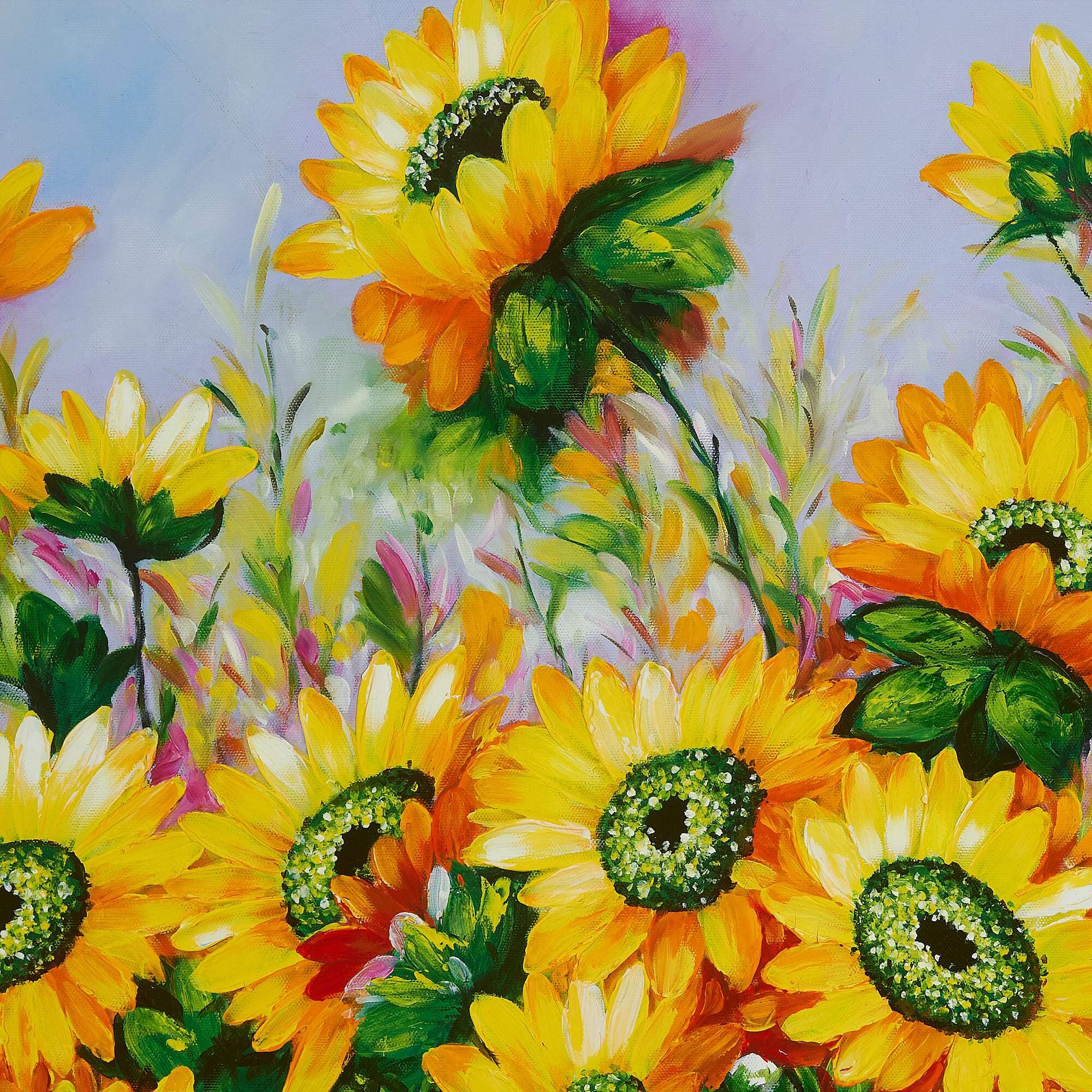 ひまわりの絵 7 (110X65CM) 이미지 3