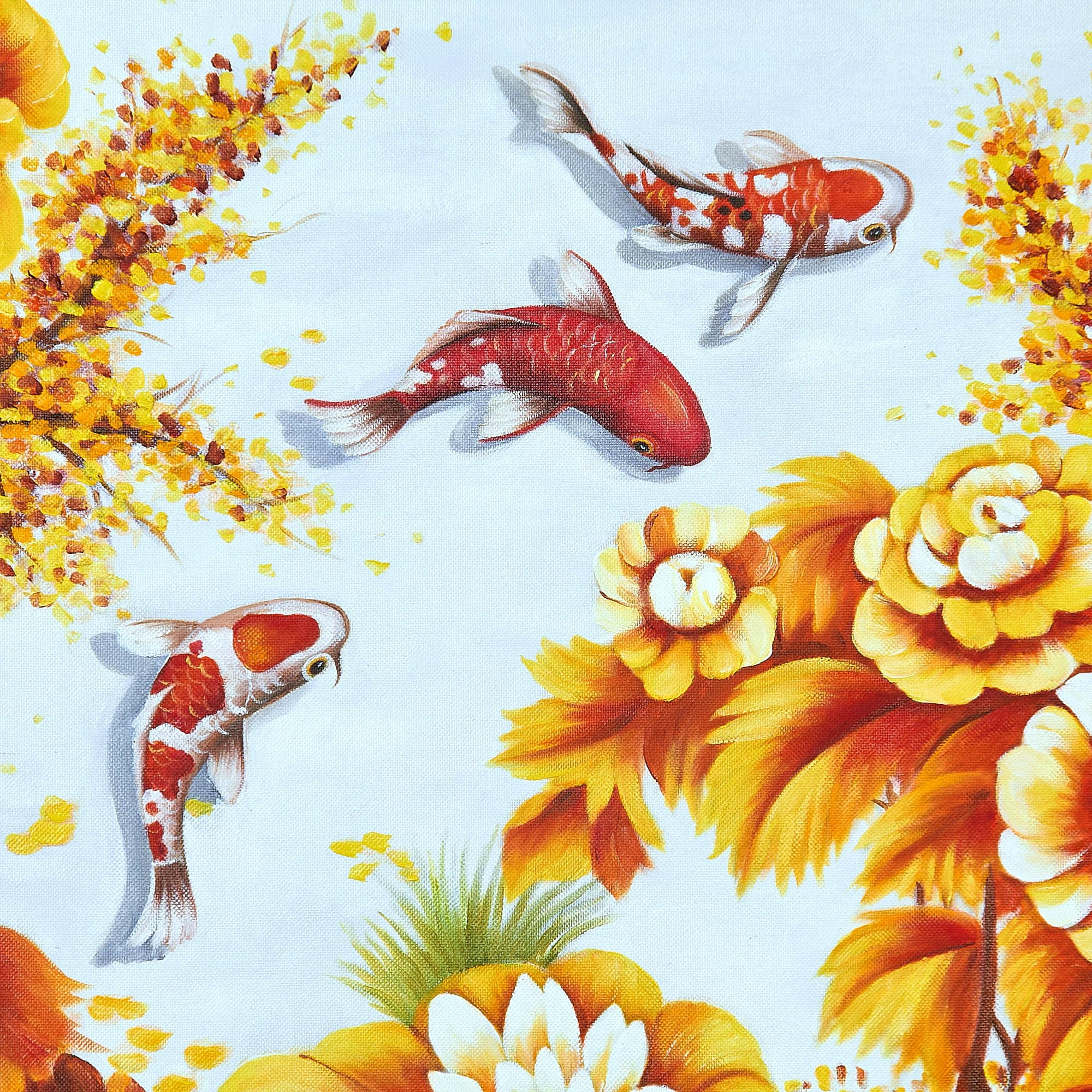 鯉の絵 10 (100X40CM) 이미지 5