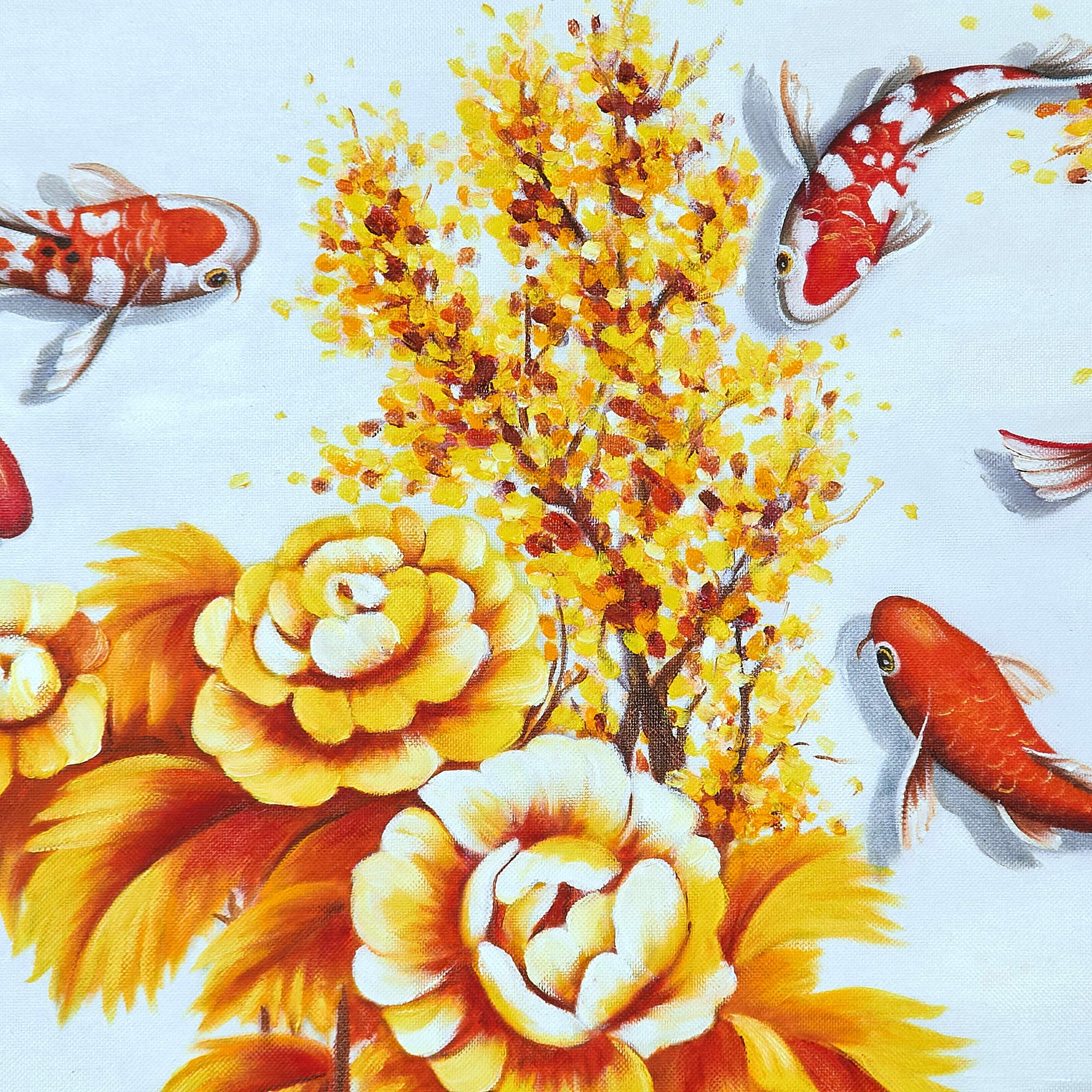 鯉の絵 10 (100X40CM) 이미지 6