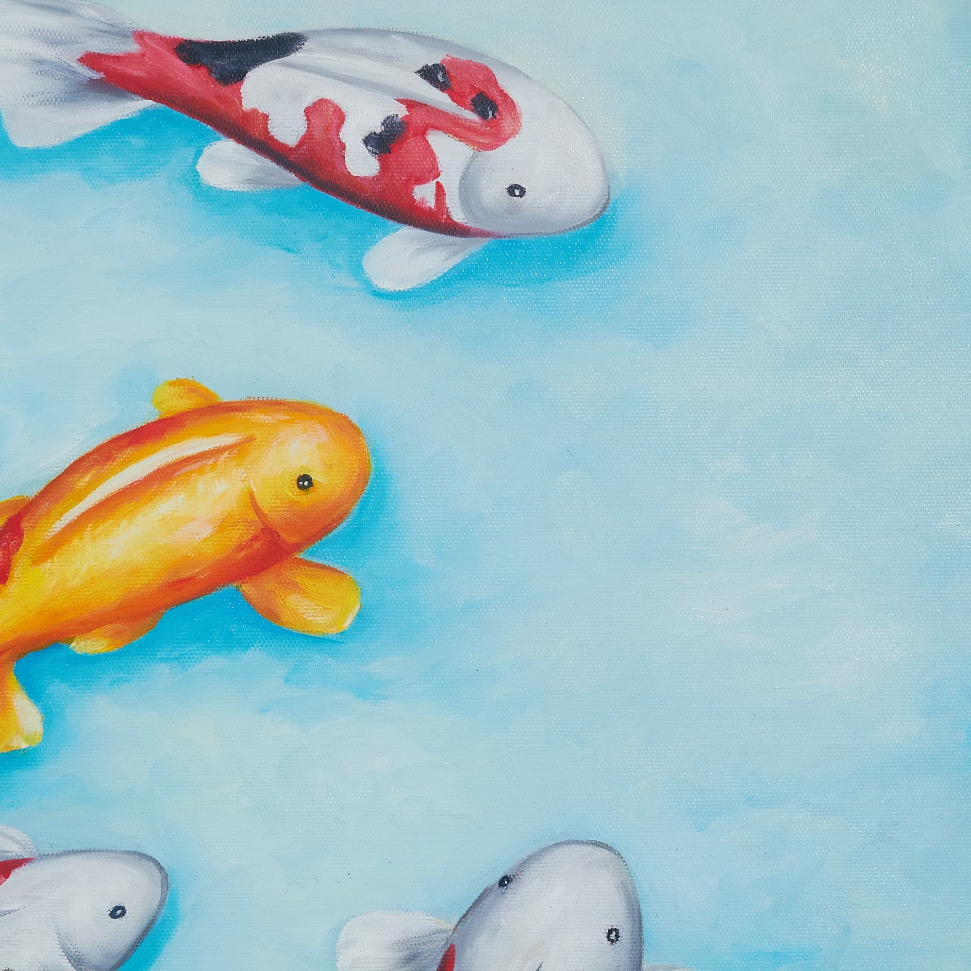 鯉の絵 9 (80X60CM) 이미지 3