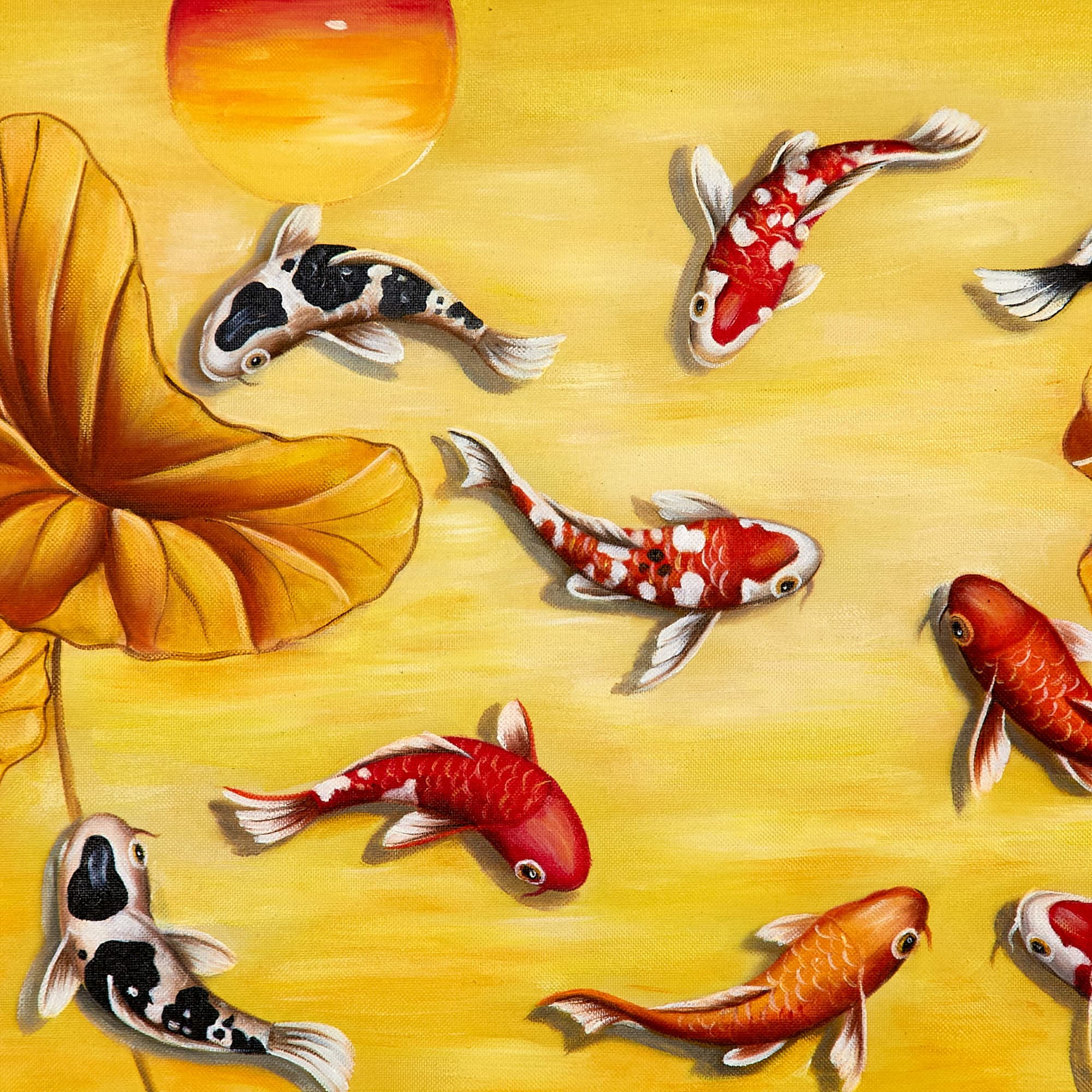 鯉の絵 9 (100X40CM) 이미지 6