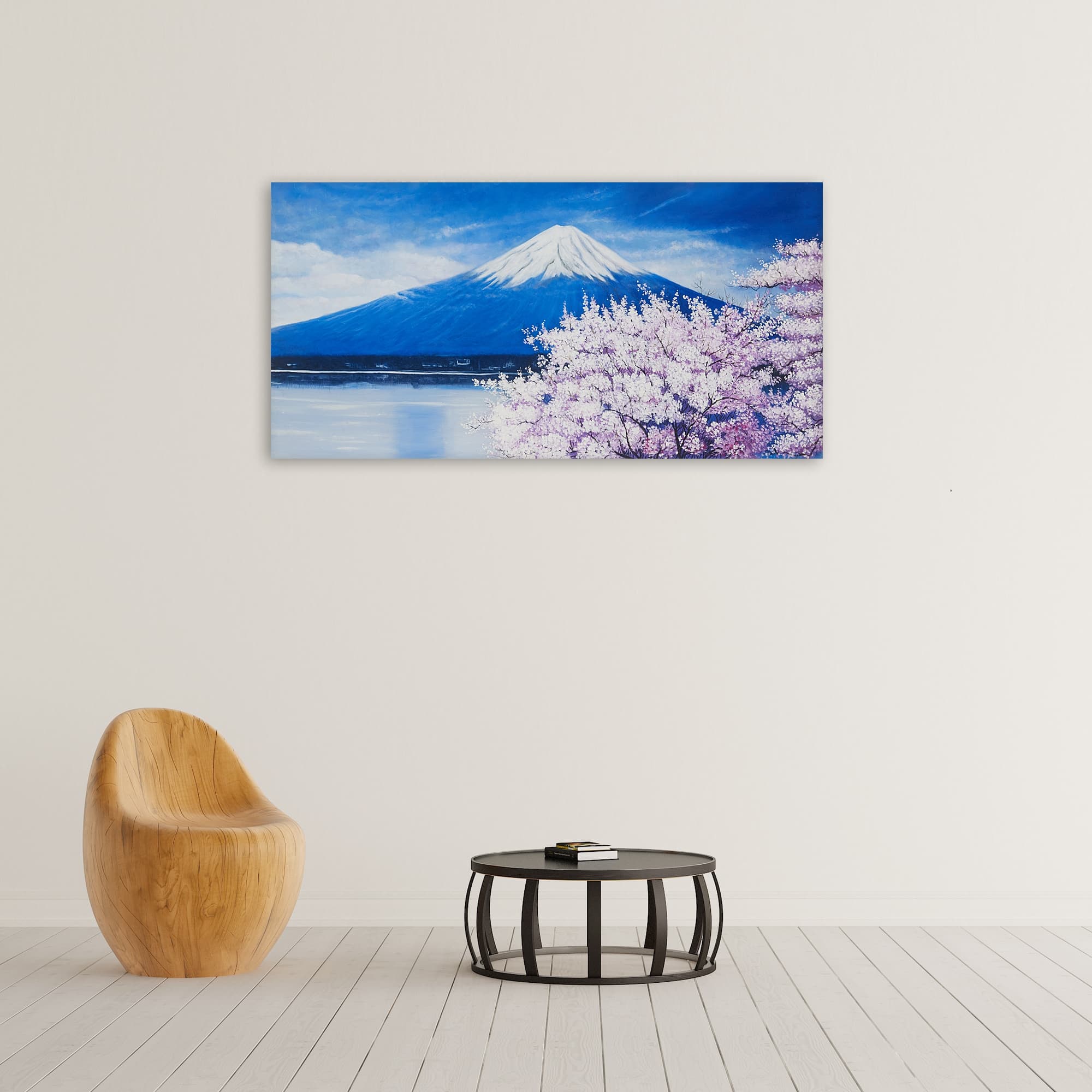 富士山 絵画 / 壁掛け インテリア アート (50X100CM) 이미지 4
