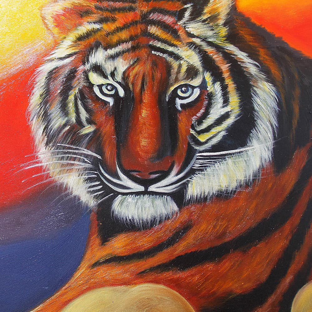 虎の絵 3 (80X60CM) 이미지 4