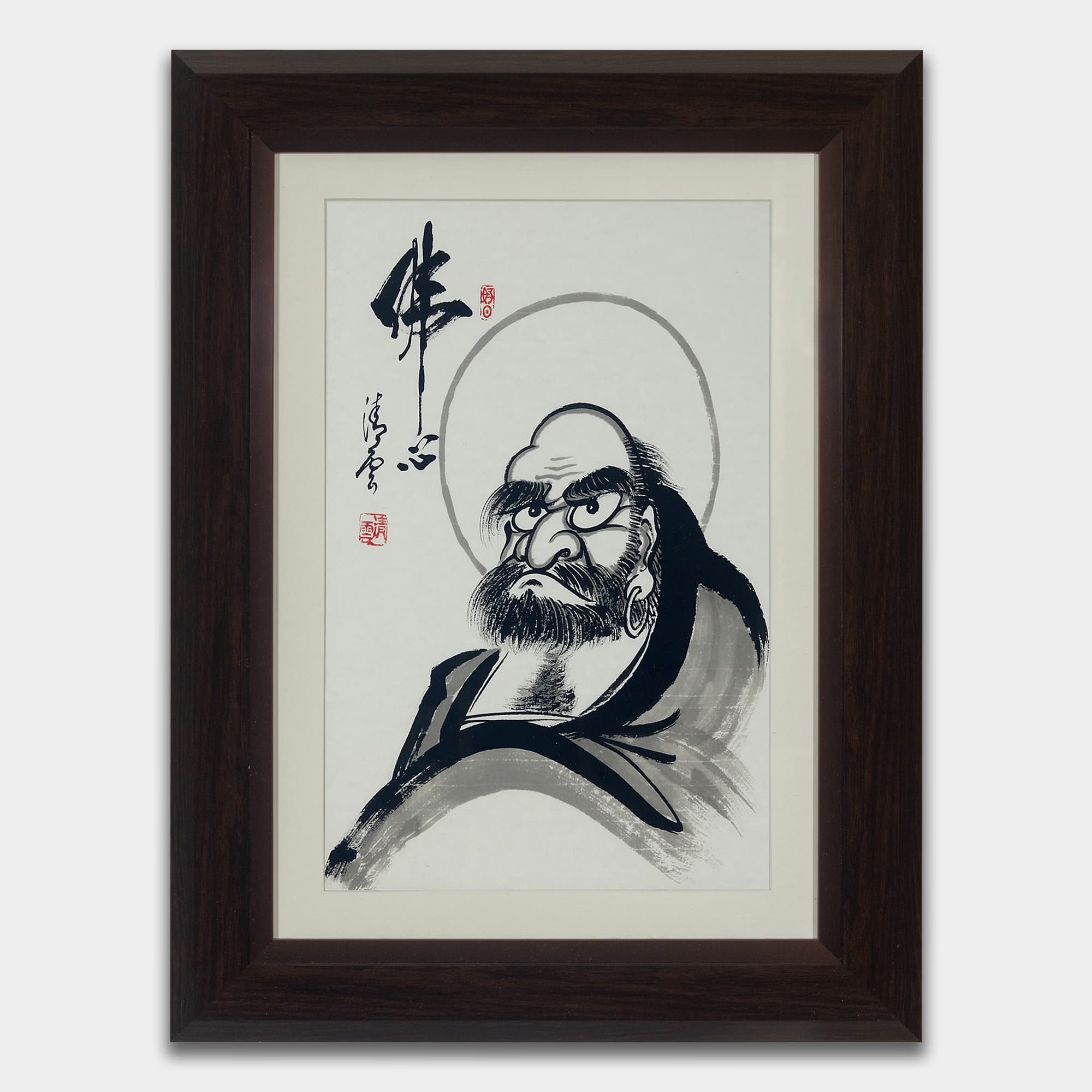 だるま (達磨図) 4 (48X39CM)